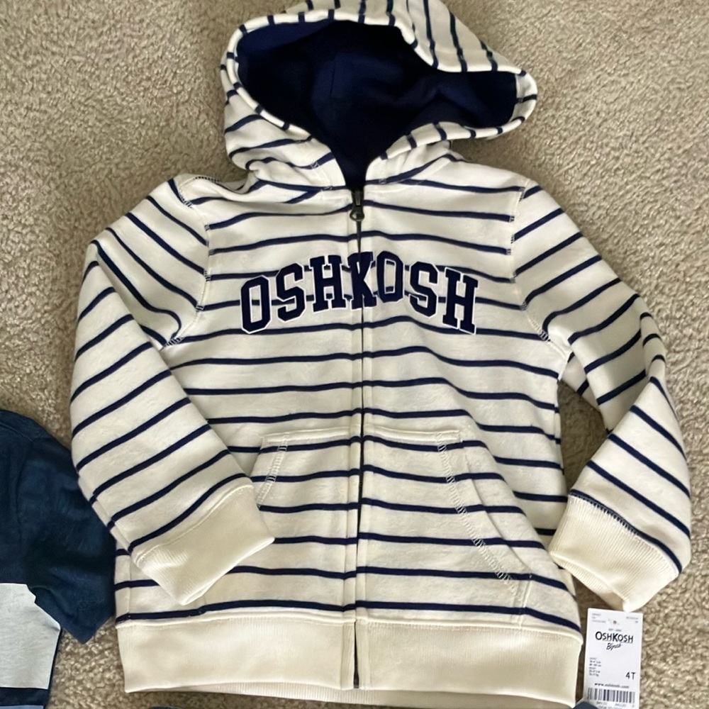 OshKosh Striped Hoodie and Outfit Set - Picture 4 of 4